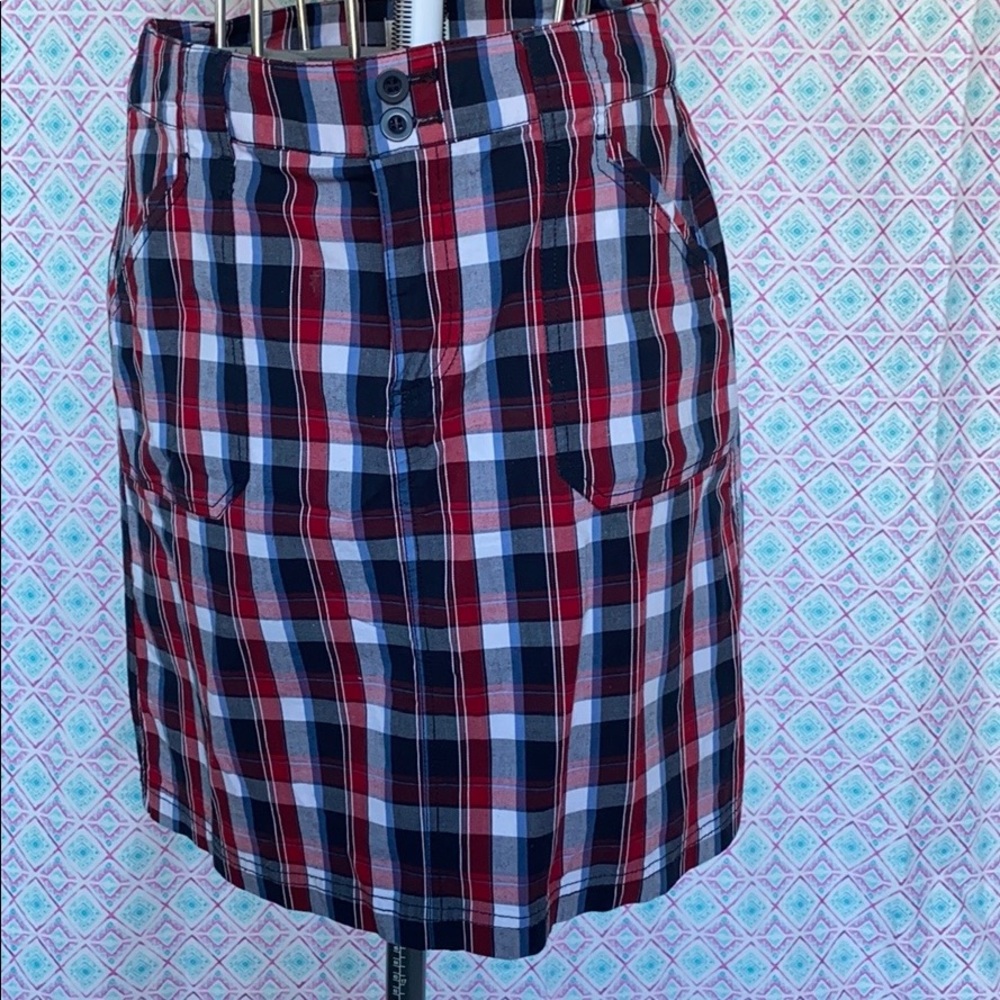 Plaid golf skirt
